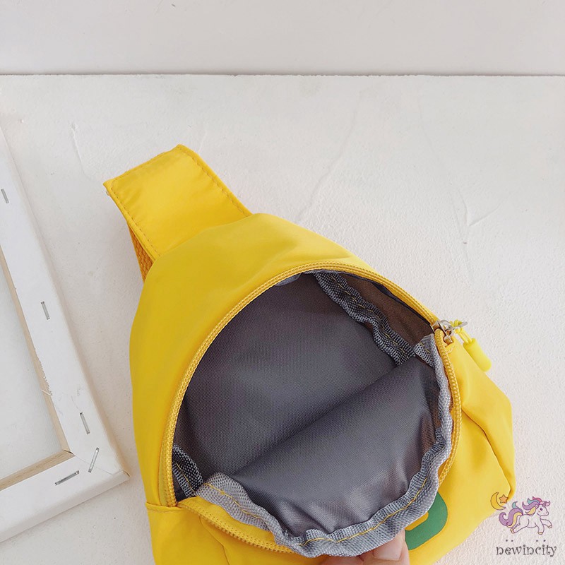 Túi đeo chéo vải canvas màu trơn thời trang Hàn Quốc cho bé