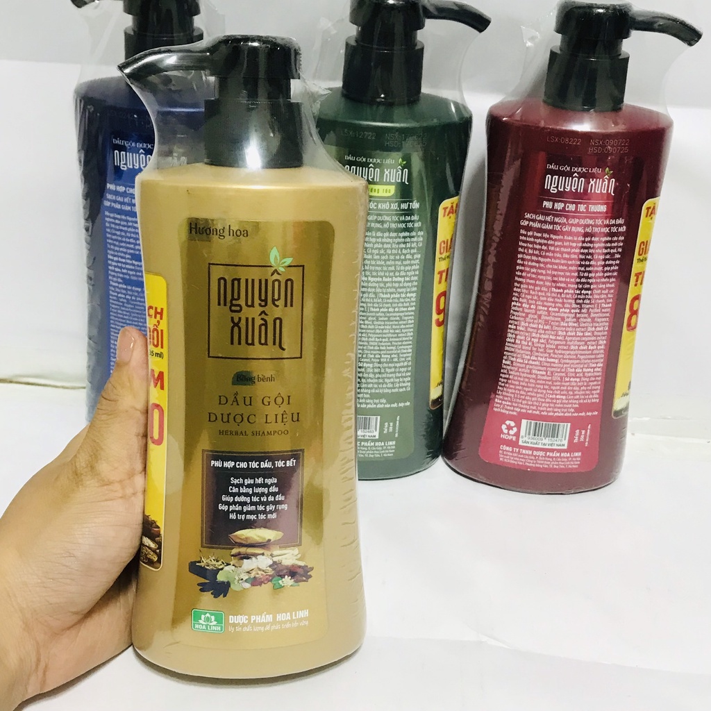 Dầu gội Nguyên Xuân Bồ Kết Dưỡng tóc Sạch gàu Giảm gãy rụng hương thơm ngát 350ML