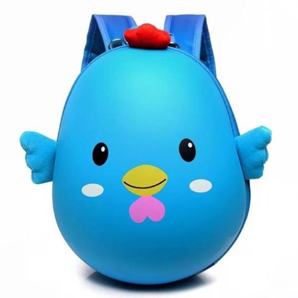 Balo mầm non cho bé, hình con vật, hình trứng gà, nhiều màu. Thích hợp cho cả bé trai và bé gái.