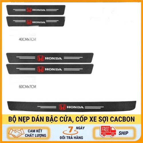 Nẹp Dán Vân Carbon Chống Trầy Xước Bảo Vệ Bậc Cửa Xe Hơi/ Bảo Vệ Cốp Sau Xe Hơi Cho Nhiều Hãng Xe