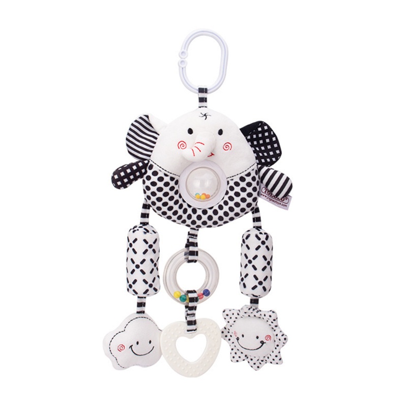 Đồ Chơi Treo Xe Đẩy Em Bé Họa Tiết Hoạt Hình Động Vật Dễ Thương