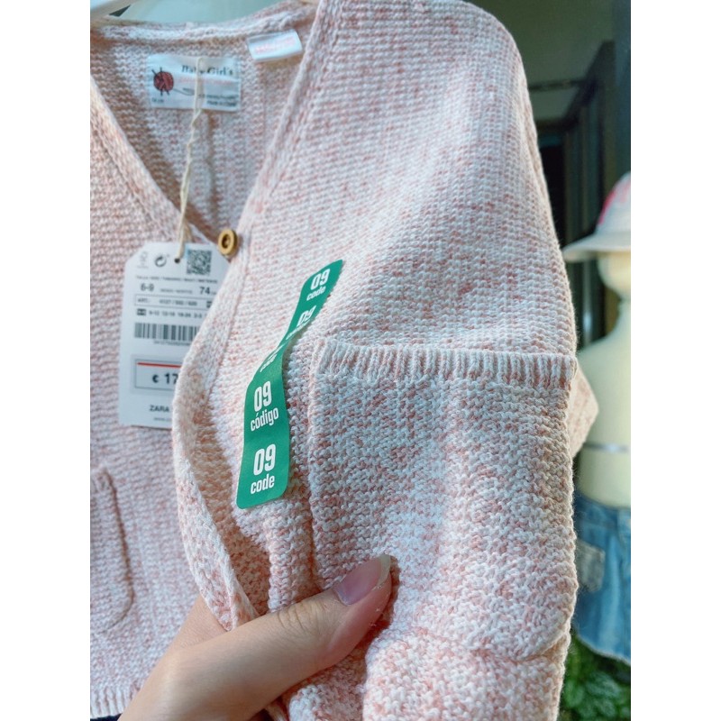 Áo cadigan hồng zara
