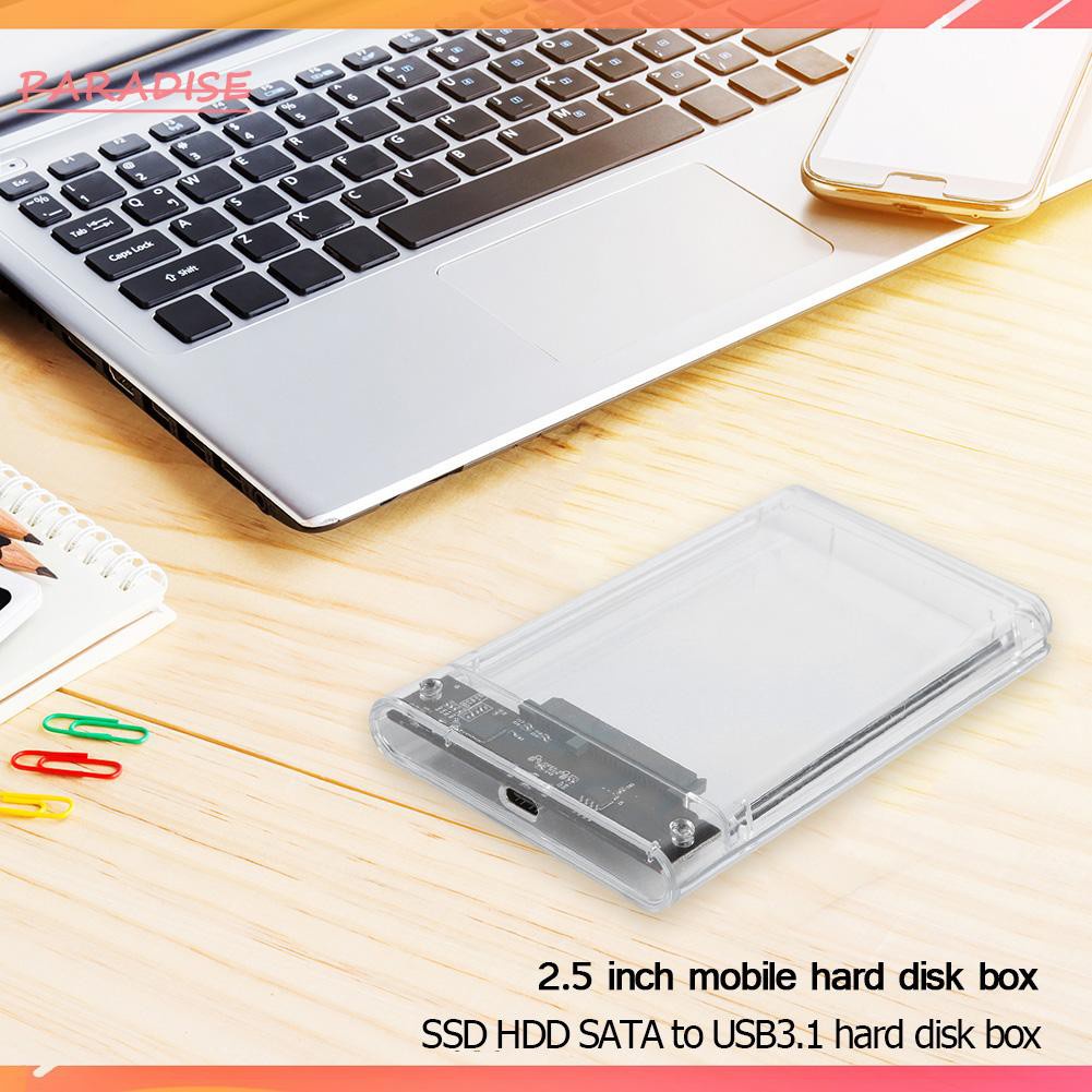 Hộp Đựng Ổ Cứng Ngoài 2.5 Inch Sata Hdd Ssd Kết Nối Usb 3.1 Type-C Ốp