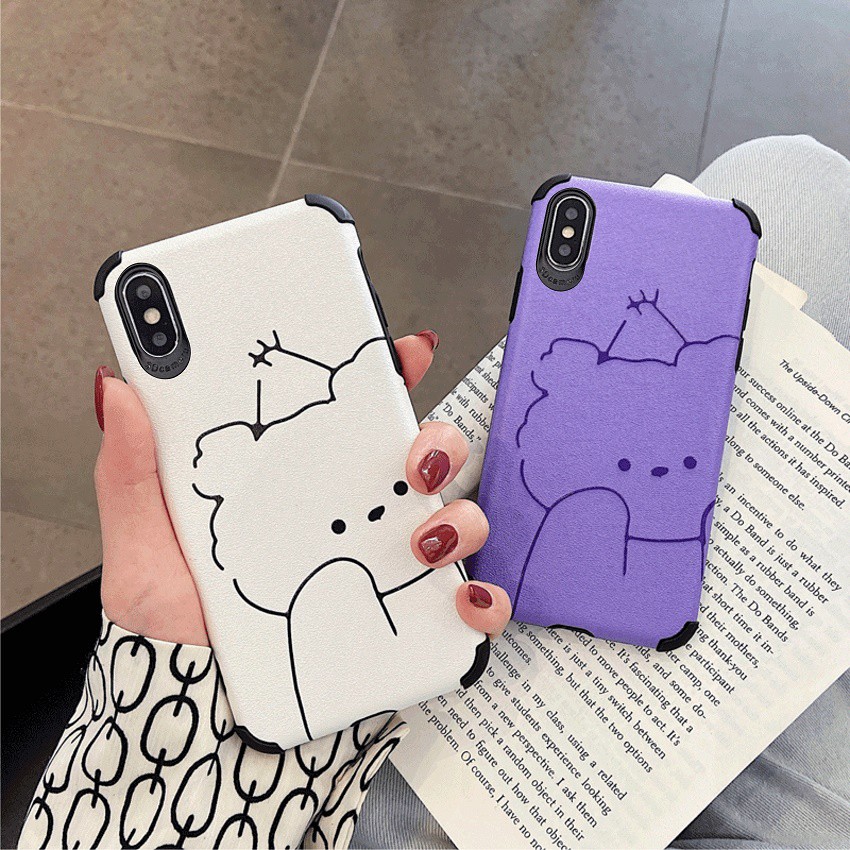 [ OPPO ] Ốp Lưng Da IMD Bear - R015