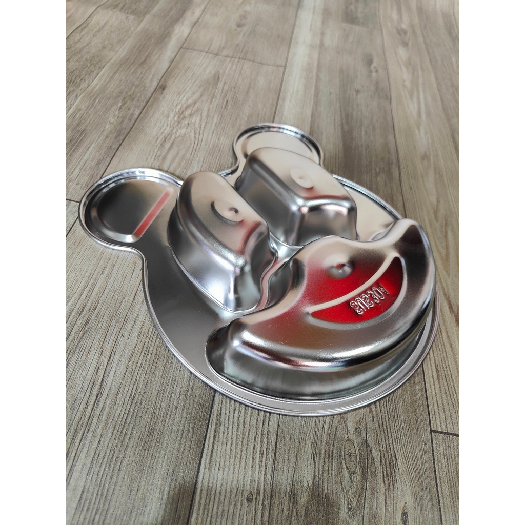 KHAY CƠM Ăn Dặm Cho Bé Inox 304 Hình Ngộ Ngĩnh