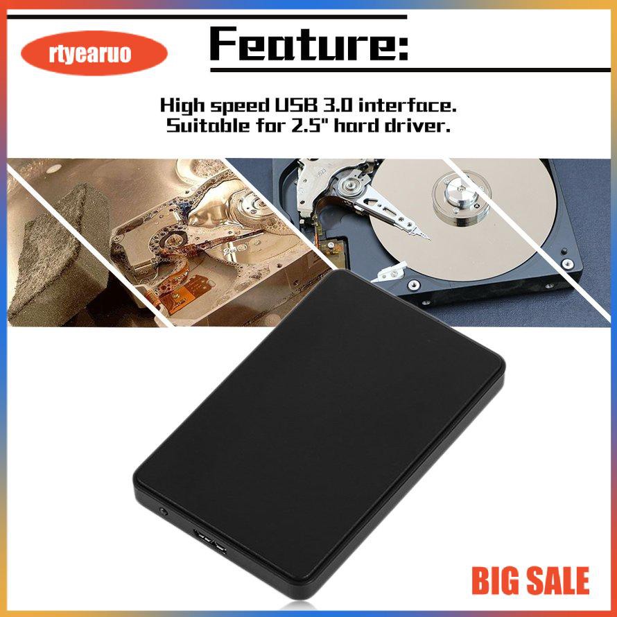Hộp đựng ổ cứng 2.5 inch HDD hỗ trợ 3TB chuẩn SATA USB 3.0 vỏ nhựa ABS
