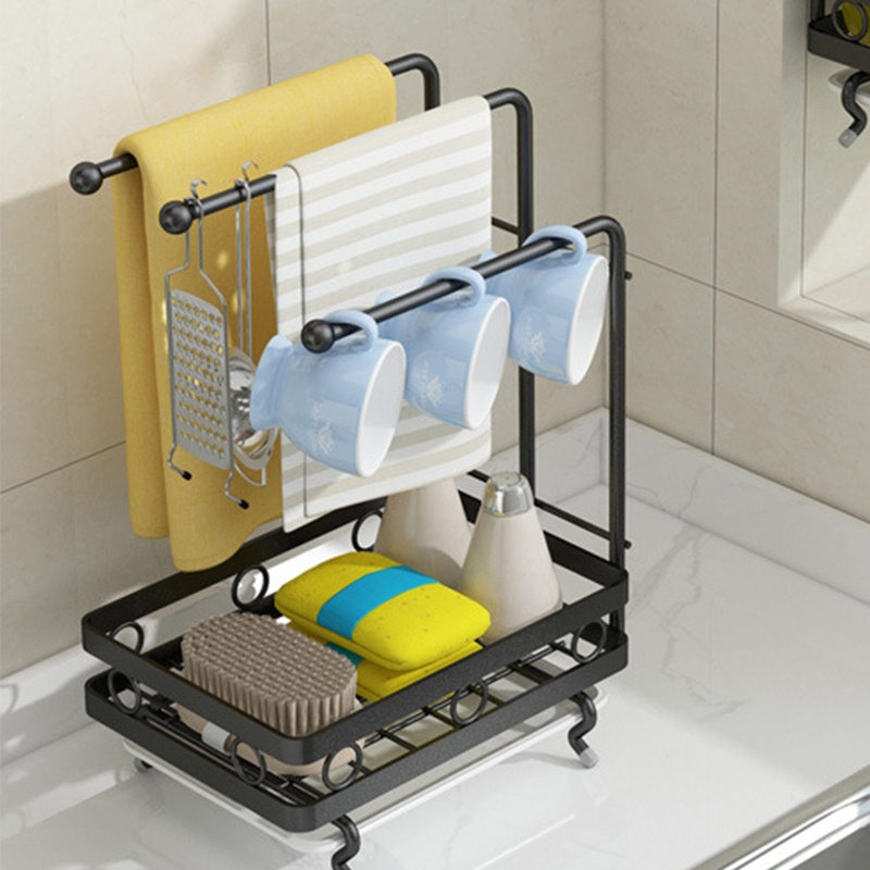 Giá Đỡ Mút Rửa Chén Có Lỗ Thoát Nước Tiện Dụng Cho Nhà Bếp