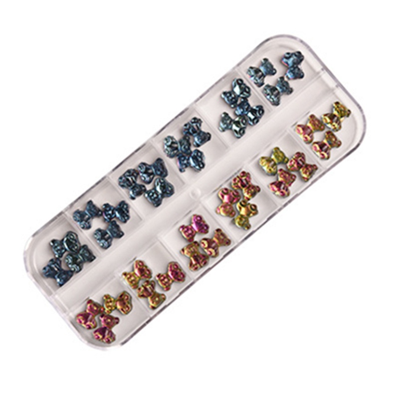 Hộp 12 Ngăn Đựng Phụ Kiện Trang Trí Móng Tay Nghệ Thuật