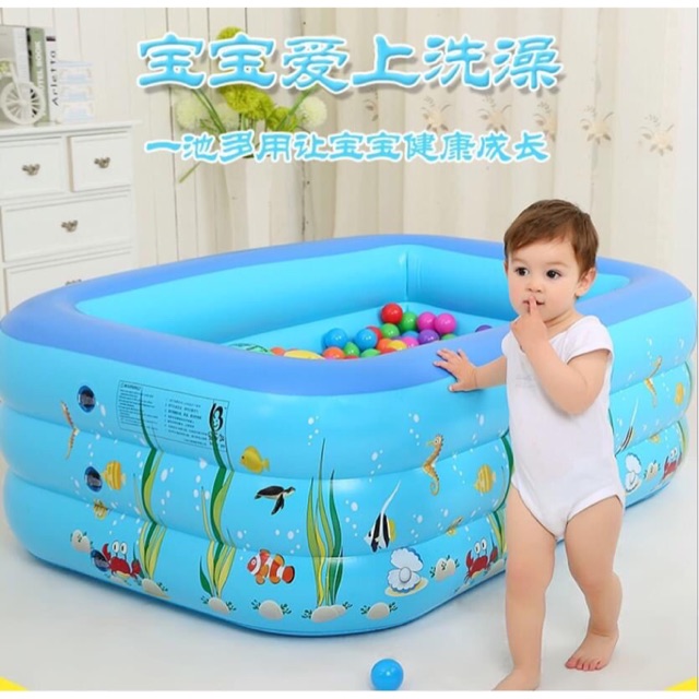 Bể phao bơi 3 tầng 2m1 cho bé