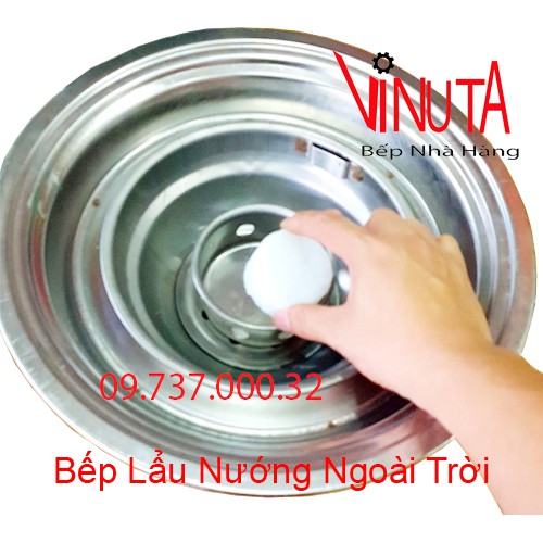 Bếp lẩu nướng tại bàn ngoài trời, lò nướng thịt ăn lẩu âm bàn giá rẻ