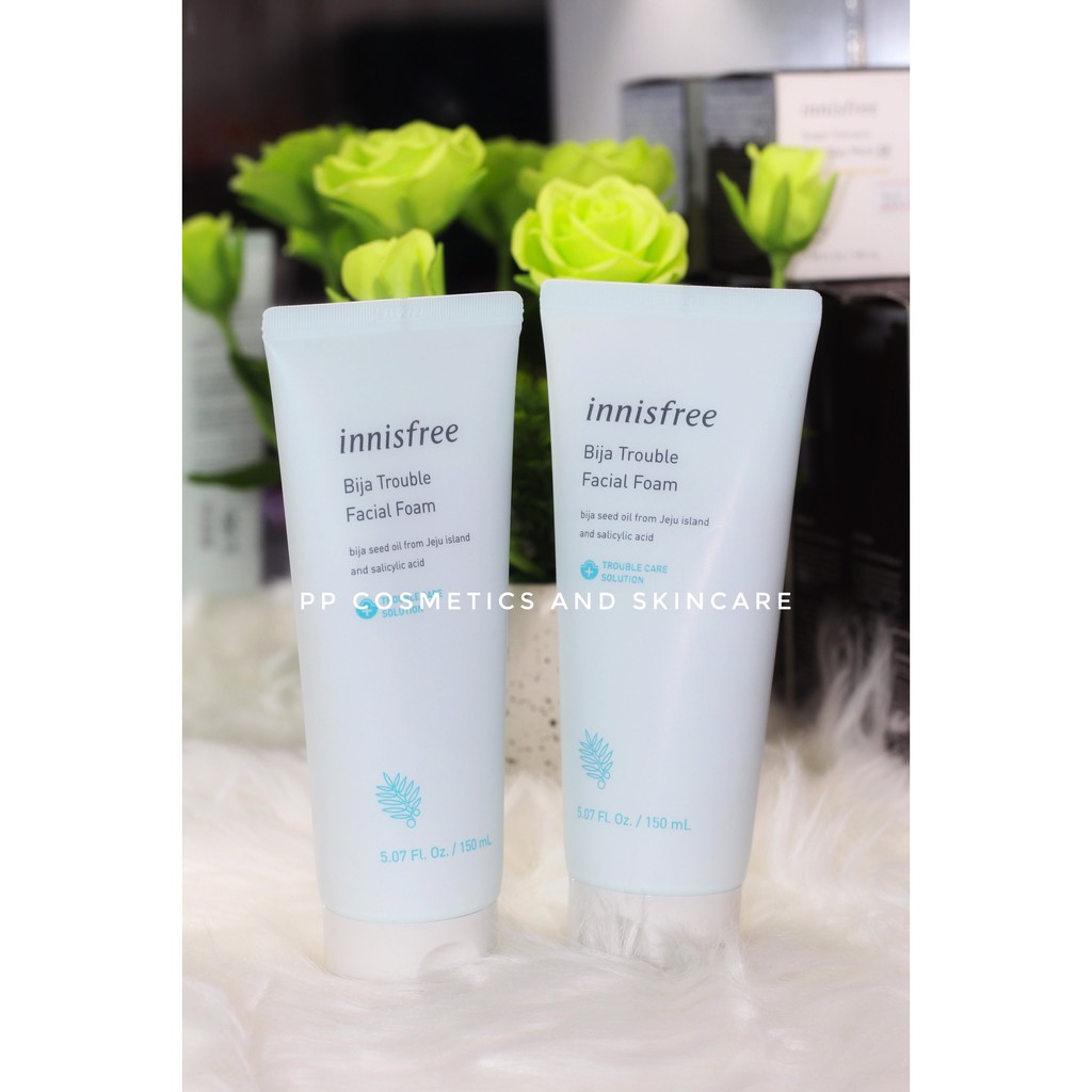 Sữa rửa mặt cho da mụn Innisfree Jeju Bija Trouble Facial Foam 150ml