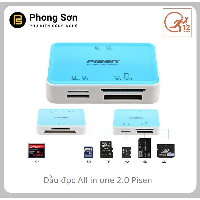 Đầu đọc all in one 2.0 Pisen | BigBuy360 - bigbuy360.vn
