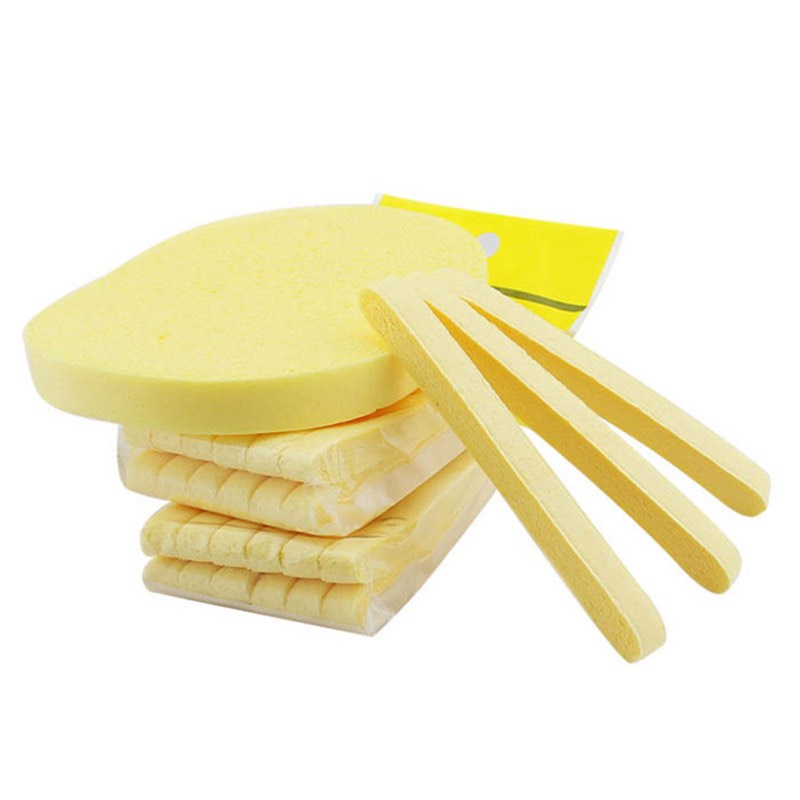 Bọt Biển - Bông Nở Rửa Mặt Chivey 12 Miếng Siêu Mềm Mại