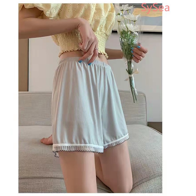 Quần An Toàn Phối Ren Thời Trang Mùa Hè Hàn Quốc Cho Nữ