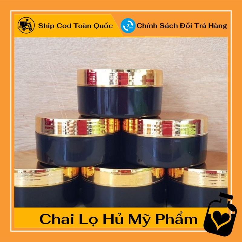 [TOP GIÁ RẺ] Hũ đựng kem body Đen 200g xi vàng chiết mỹ phẩm , phụ kiện du lịch