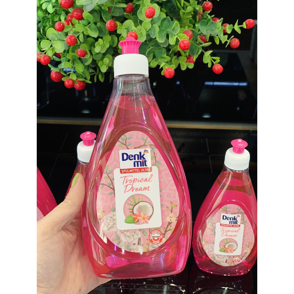 Nước rửa chén bát Denkmit Nature 500ml hương hoa tự nhiên - Nhập Đức