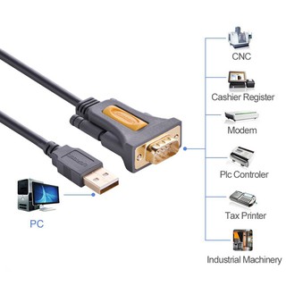 [FREESHIP 99K]_Cáp USB 2.0 to COM DB9 RS232 2M UGREEN 20222
