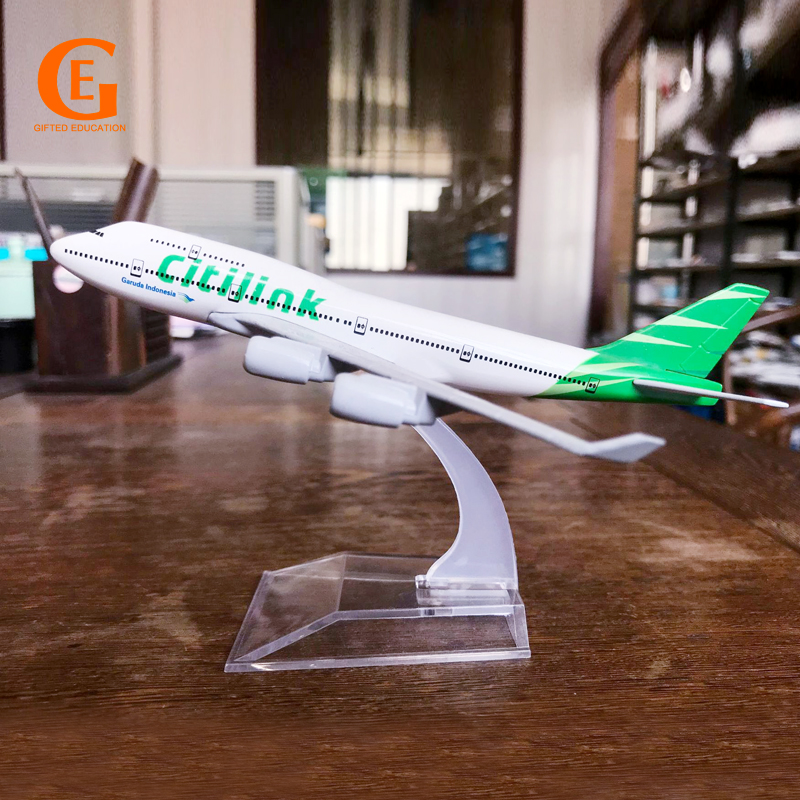 Mô Hình Máy Bay Citilink Indonesia Boeing 747 B747 Bằng Hợp Kim Nhôm