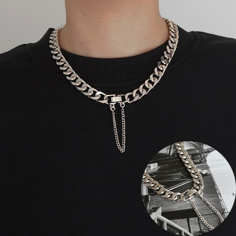 Vòng cổ sợi xích dày phong cách hiphop đường phố chất lượng cao cho nam và nữ