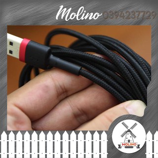 Cáp sạc Baseus Cafule Lightning cho iPhone/ iPad ( 2.4A, Sạc nhanh, Siêu bền)