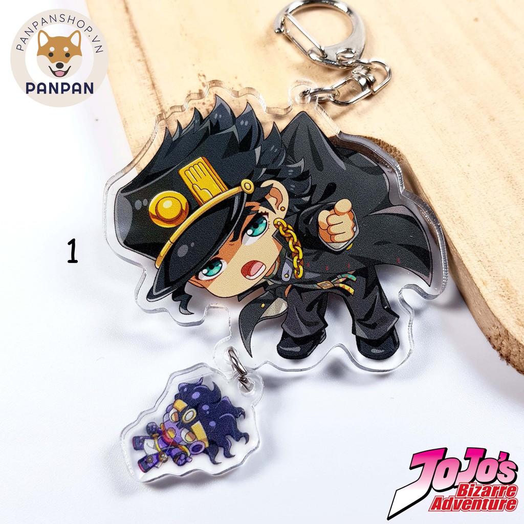 Móc khoá JoJo's Bizarre Adventure Treo + móc Stand mini (6cm)