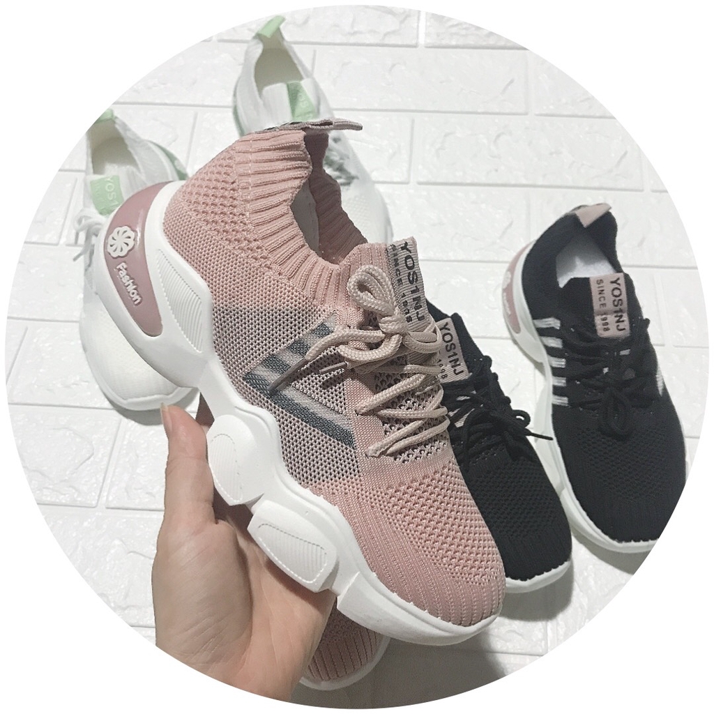 Giày thể thao nữ ,Giày sneaker tăng chiều cao hot trend năng động -T254