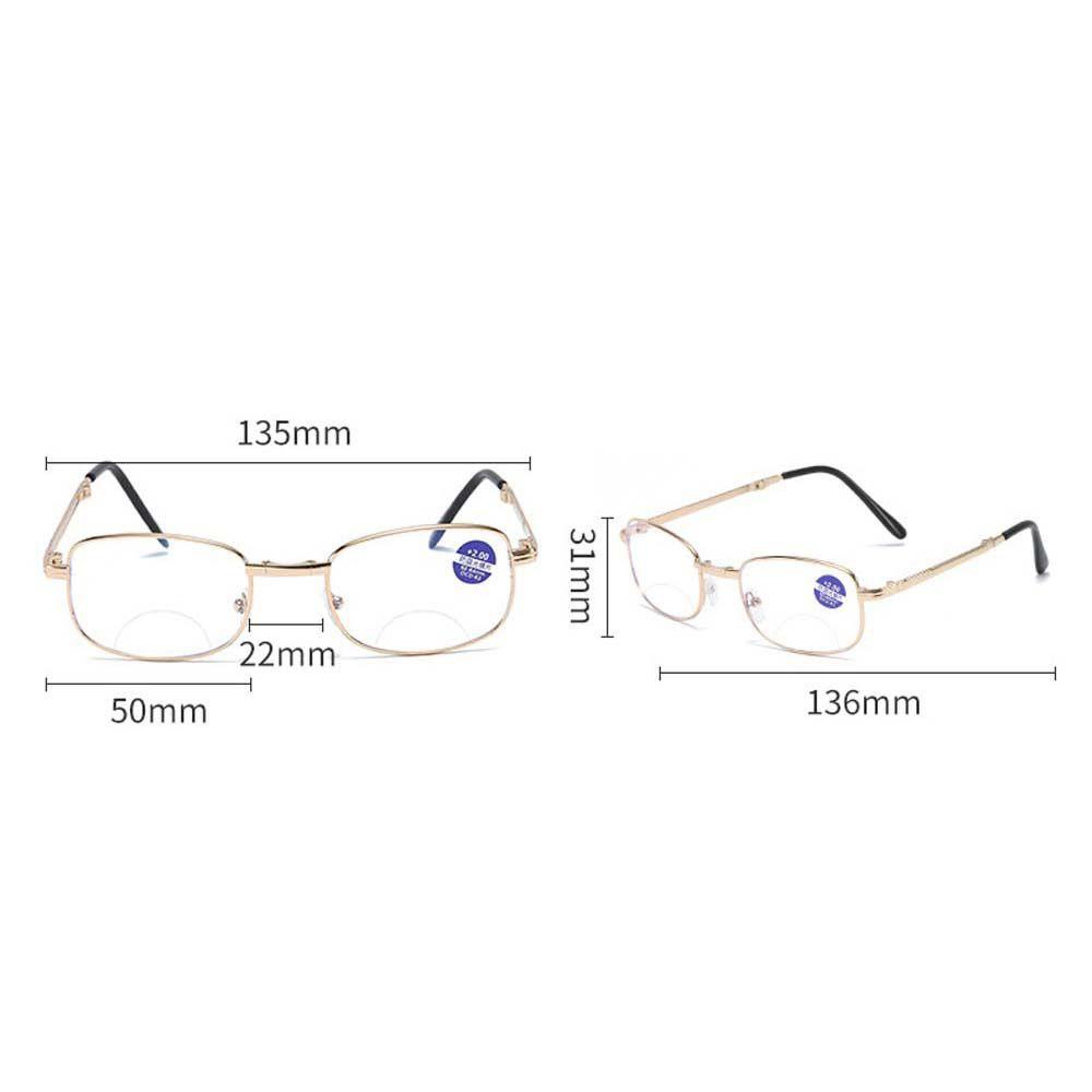 Kính Đọc Sách Gấp Được WMES15H + 1.0 ~ + 4.0 Bằng Nhựa Và Kim Loại Dành Cho Nam