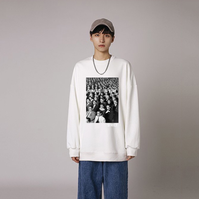 Thông tin sản phẩm Áo dài tay trơn NỈ BÔNG Unisex Monster X Street Strict Sweater Ulzzang cặp đôi nam nữ form rộng