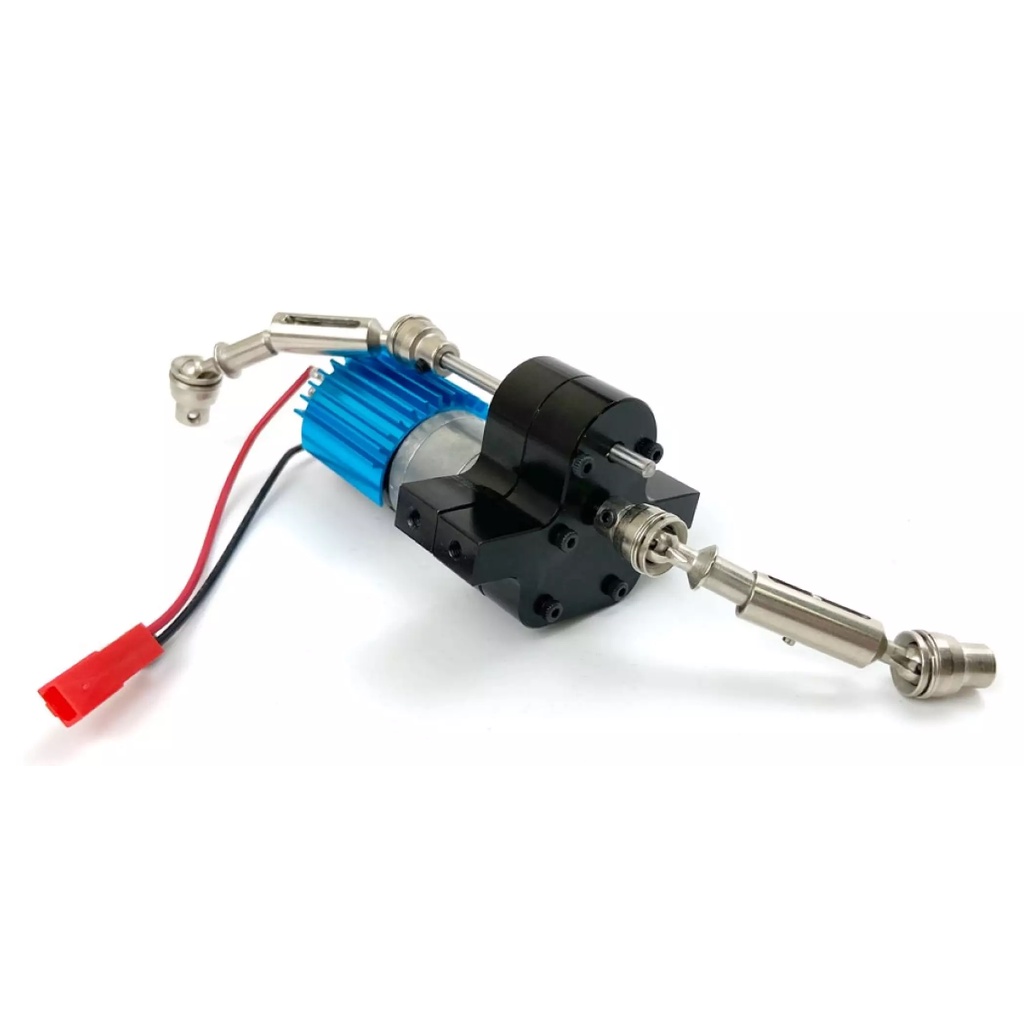 Hộp số kim loại Motor 370 giảm tốc nâng cấp cho xe điều khiển MN WPL Henglong JJRC