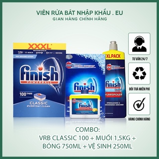 Combo finish : vrb classic 110 + muối 1,2kg + bóng 750ml + vệ sinh 250ml - chính hãng