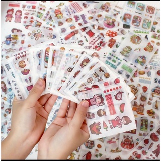 Sticker trang trí bullet journal, binder, toploader, điện thoại, mũ bảo hiểm, laptop