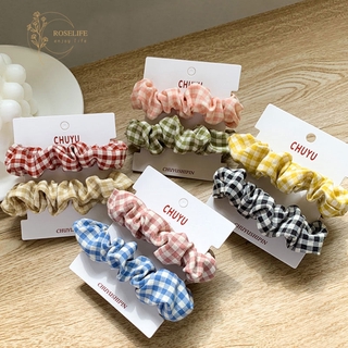 [Mã FASHIONXANH44 giảm 10% đơn 99k] Dây Buộc Tóc Đàn Hồi Họa Tiết Ô Vuông Cổ Điển 7cm Dành Cho Nữ
