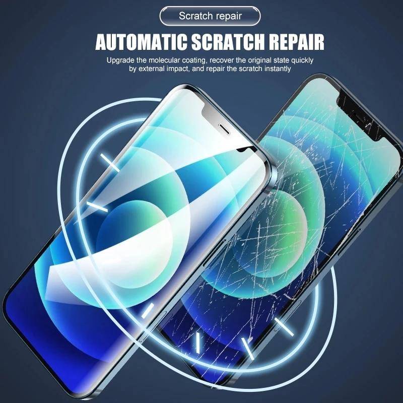 Ốp Điện Thoại Hydrogel Mặt Nhám Bảo Vệ Toàn Diện Cho iPhone 13 12 11 Pro Max Mini X XR XS Max iPhone 7 8 6 6s Plus SE 2020 2022