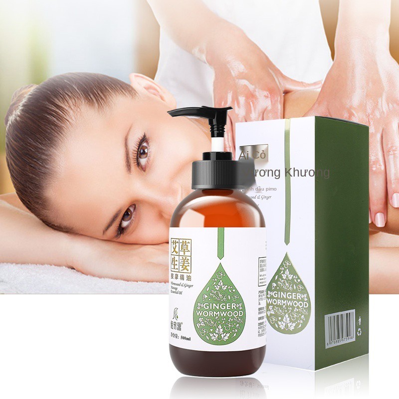 Tinh dầu gừng ngải cứu 500ml massage toàn thân, vai, cổ, mặt thông kinh lạc, lưng, kinh, đẩy