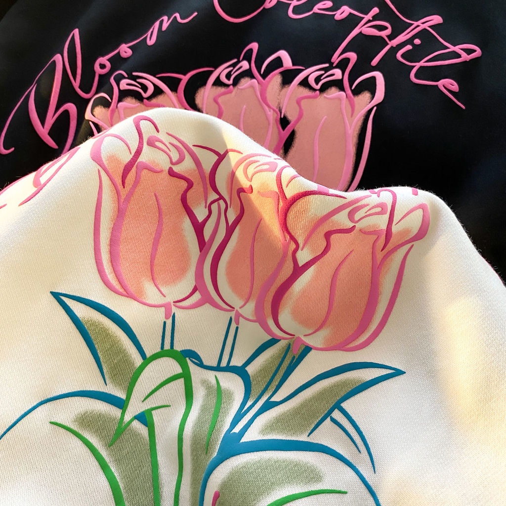 Áo Sweater Mỏng Cổ Tròn In Họa Tiết Thời Trang Mùa Thu Mới Cho Nữ