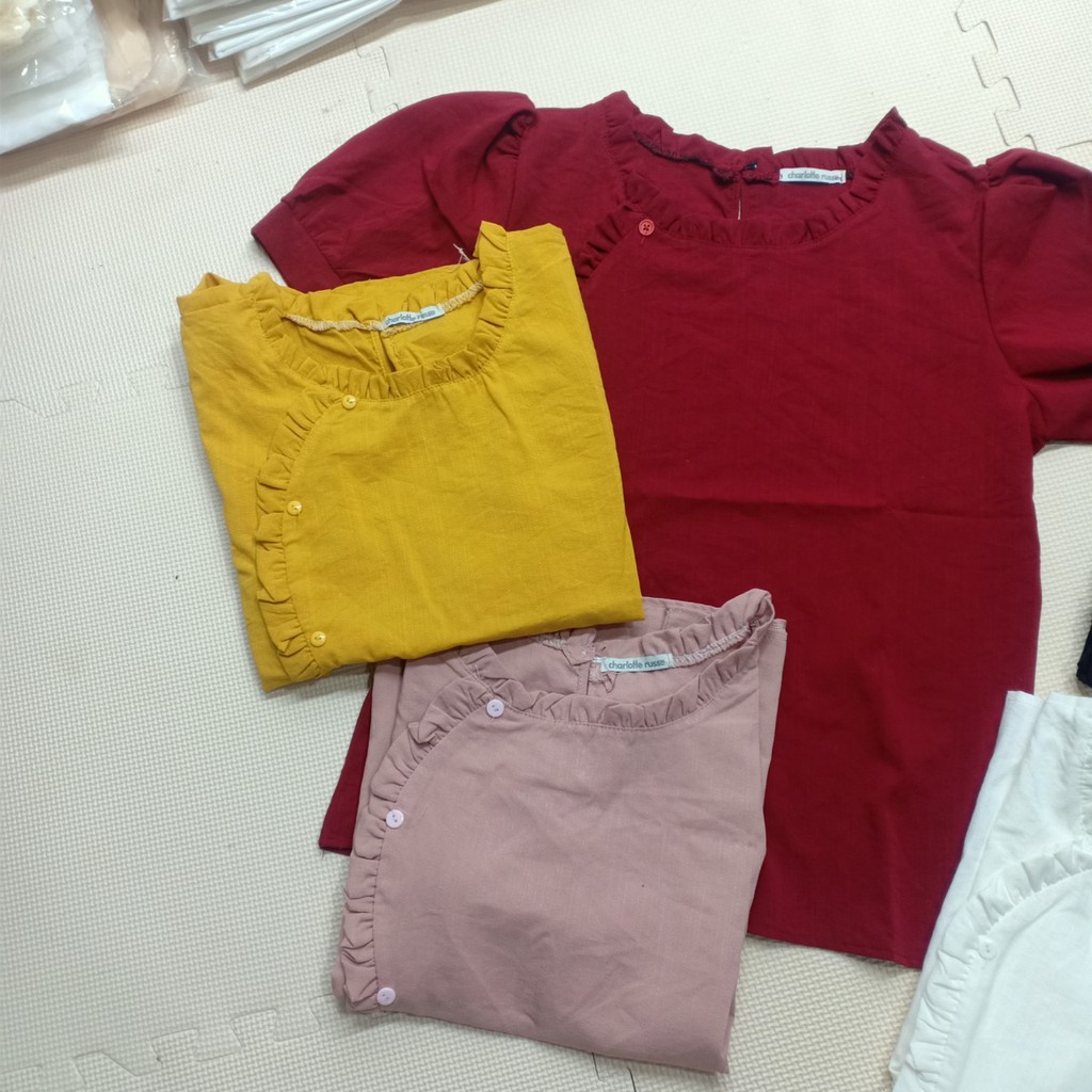 Áo sơ mi viền bèo freeship50k