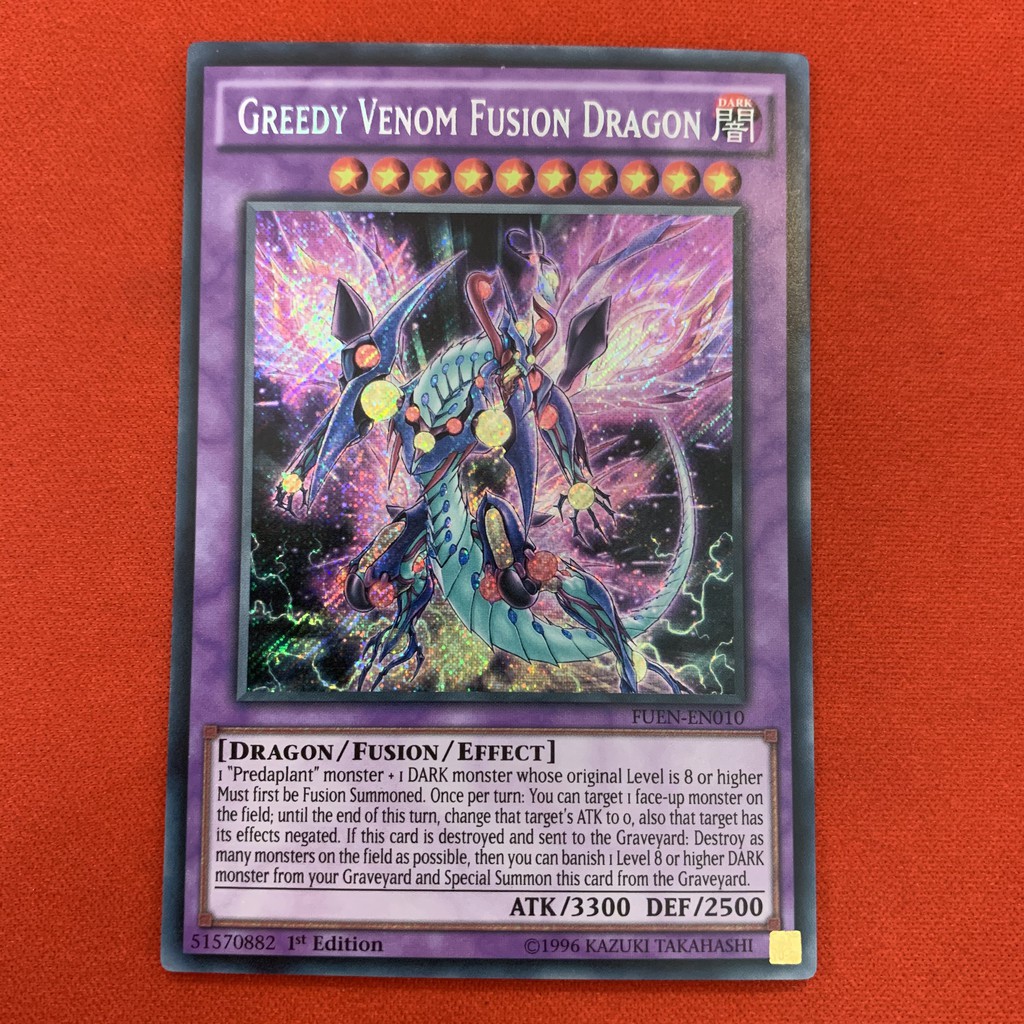 [JP][Thẻ Bài Yugioh Chính Hãng] Greedy Venom Fusion Dragon