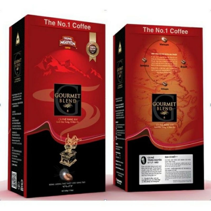 Combo 2 hộp Cà phê Trung Nguyên GOURMENT BLEND 500G