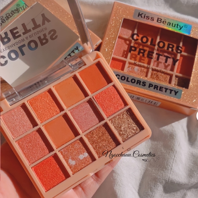 [SALE]Bảng Phấn Mắt Đa Năng -12 Màu Mắt + 2 Màu Má Hồng + 2 Màu Highlight | BigBuy360 - bigbuy360.vn