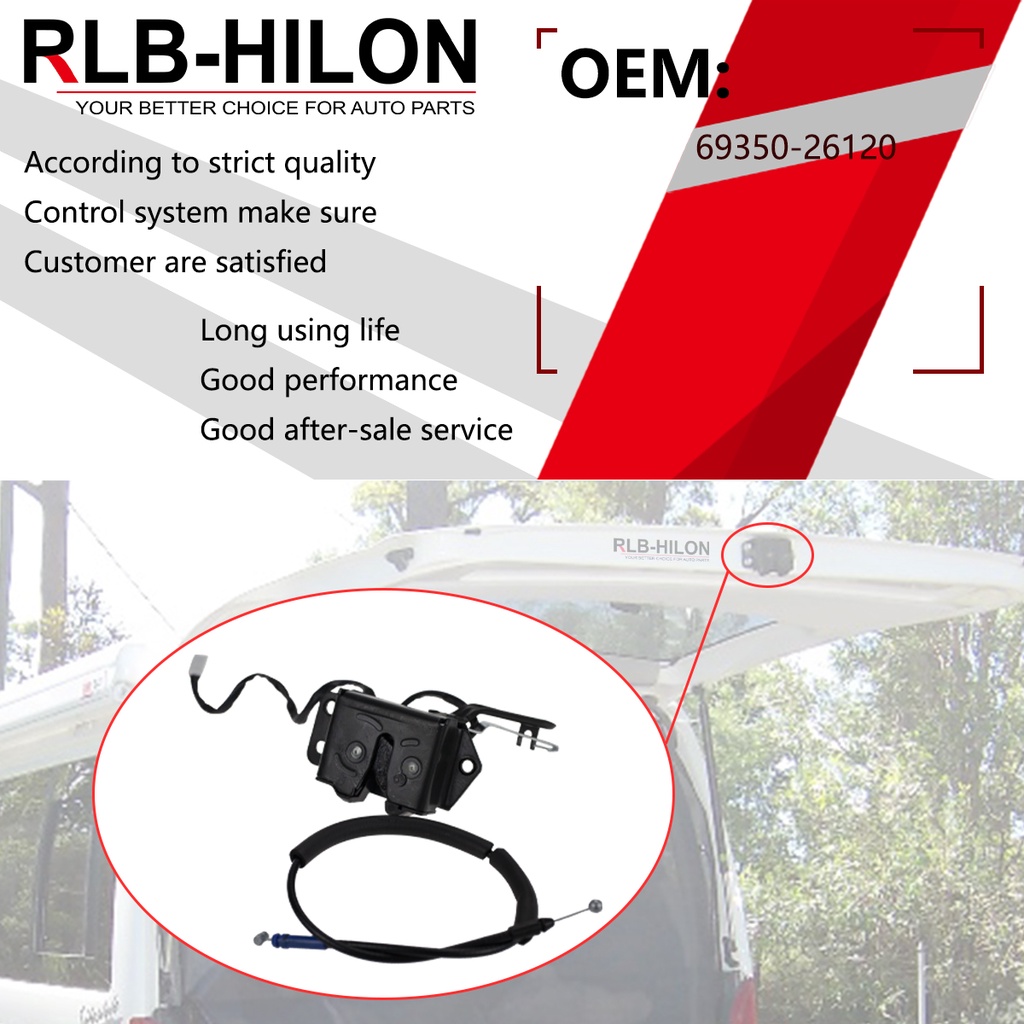 Bộ Khóa Cốp Xe toyota hiace 2005-2018 69350-26120 69350-26121 6935-26122