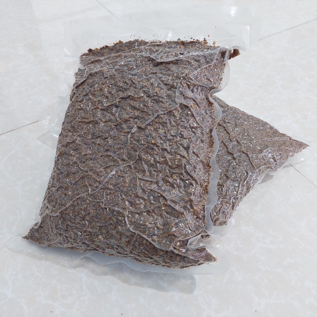 Bột nhộng tằm Vegi - Túi hút chân không 1 KG - Nguyên liệu đông trùng hạ thảo, cám chim, mồi câu,...