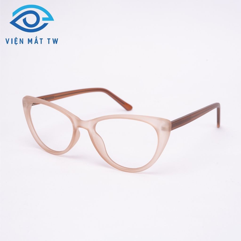 Kính cận mắt mèo cốt kim loại bọc nhựa Ultem siêu sang Vienmattw1.Official-8013+Nhận cắt CẬN VIỄN LOẠN chất lượng cao