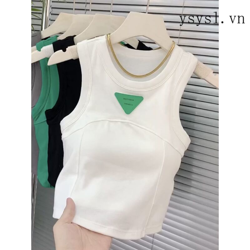 Áo Thun Không Tay Tích Hợp Đệm Ngực Phong Cách Phương Tây Thời Trang Mùa Hè Hàng Mới 2022 Dành Cho Bạn Nữ