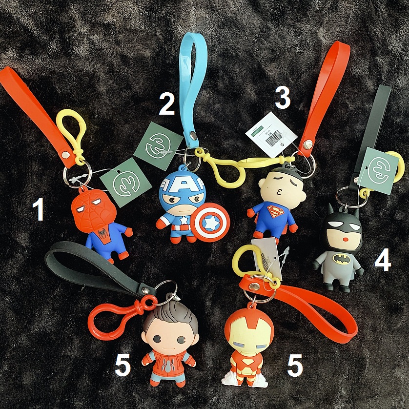 PK102 Móc khóa SUPER HERO strap nhựa