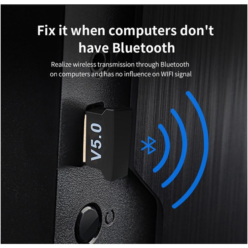 USB Bluetooth 5.0 cho PC -USB Bluetooth Máy tính kết nối 20m V5.0