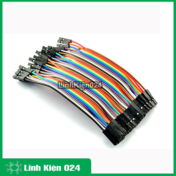 Dây Nối 40P 7 Màu Dài 10Cm ( 2 Đầu Cái Cái )