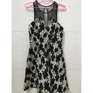 Đầm váy xoè BCBG gểnation phối lưới