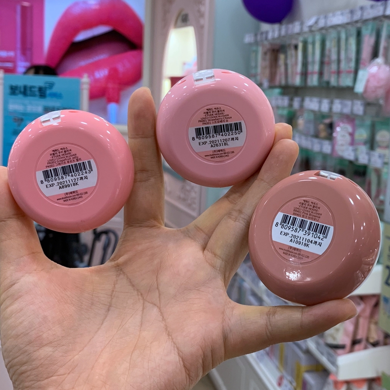 Phấn Má Hồng Etude House Dễ Thương Với Bông Phấn