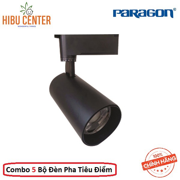 Combo 5 Bộ Đèn Led Pha Tiêu Điểm Spotlight Paragon 5W PSLTT5L/ 10W PSLTT10L/ 20W PSLTT20L Có 3 Màu Sáng Khác Nhau