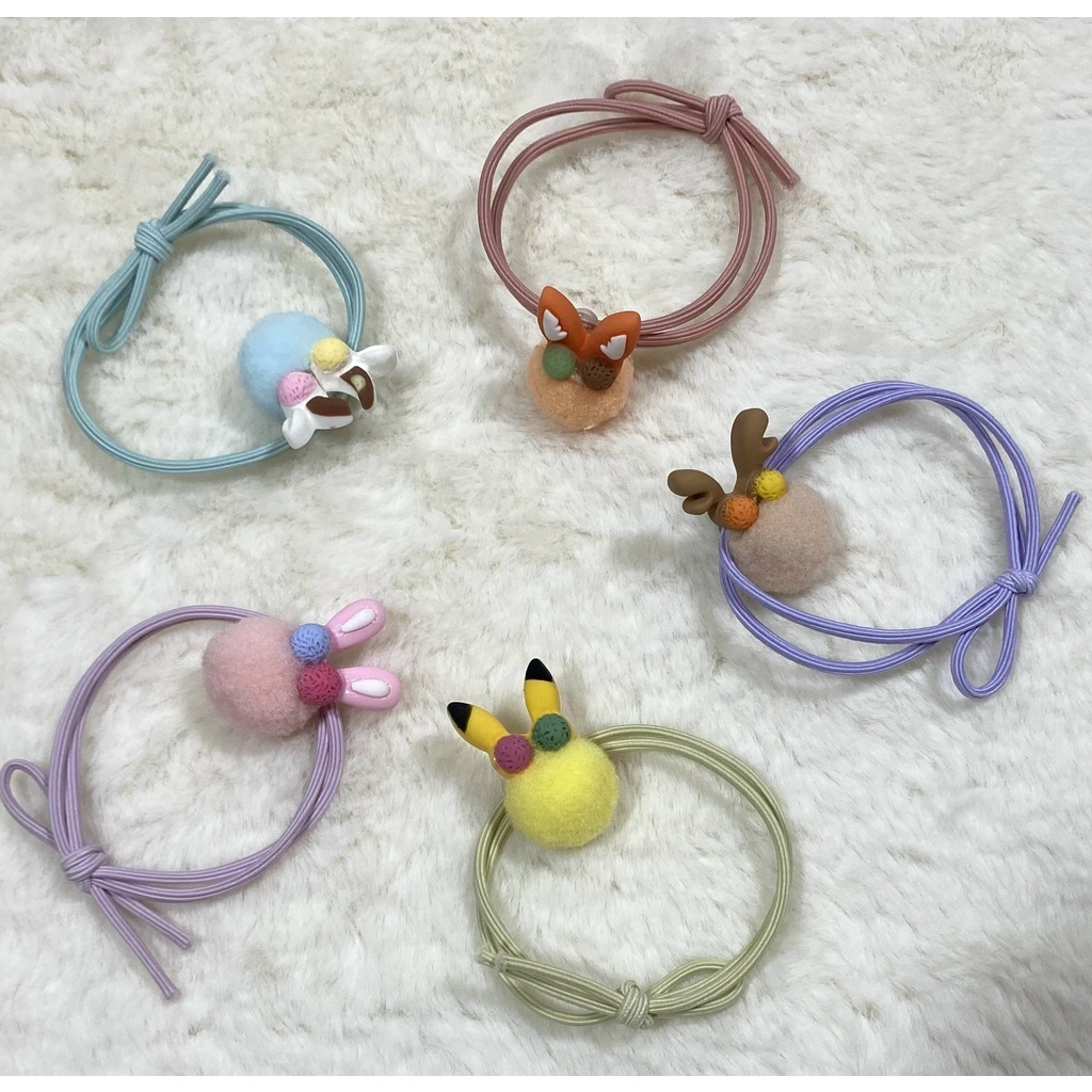 Dây cột tóc hình thú cho bé gái ( chọn màu ngẫu nhiện ) BITIKIDS